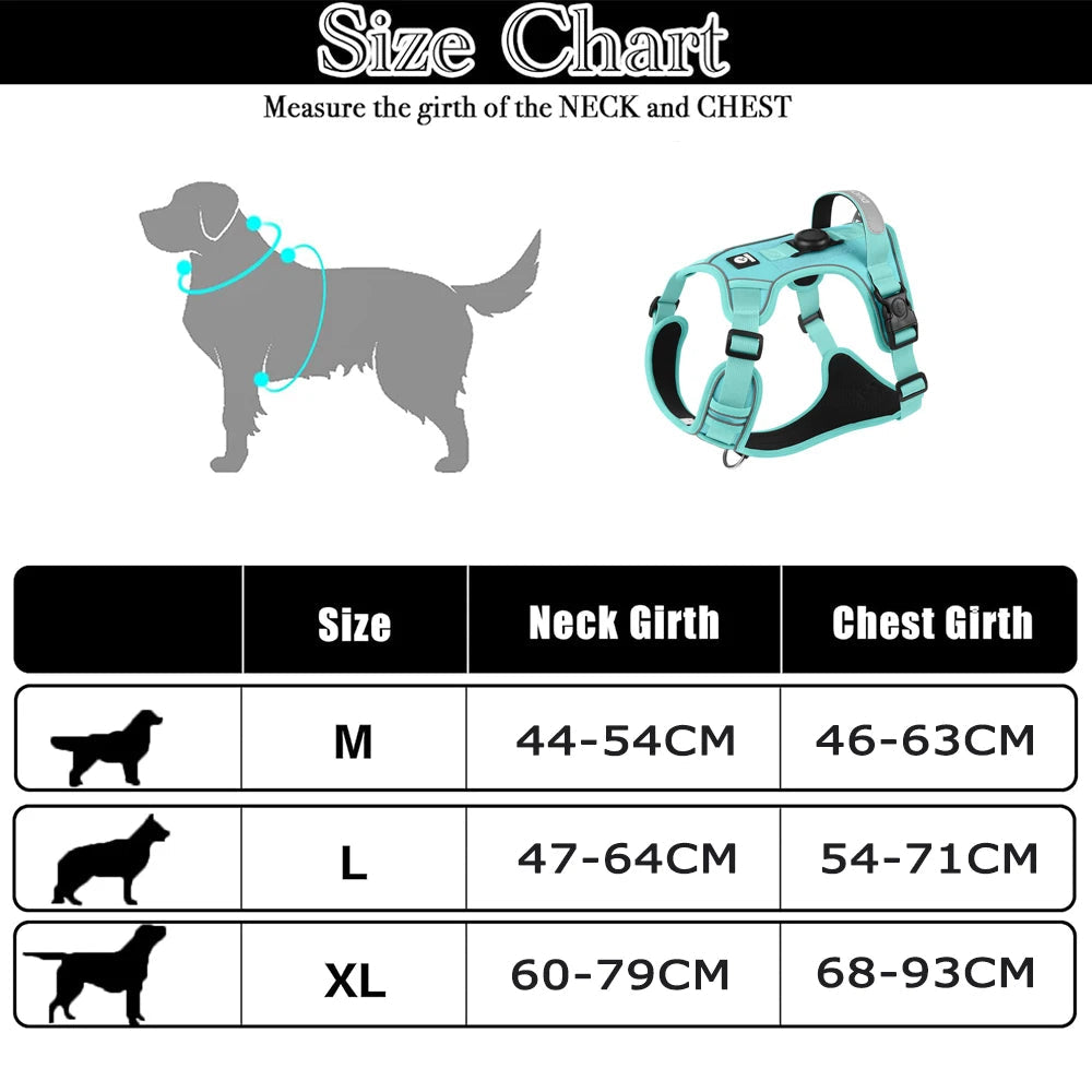 Reflective Harness with Airtag Holder